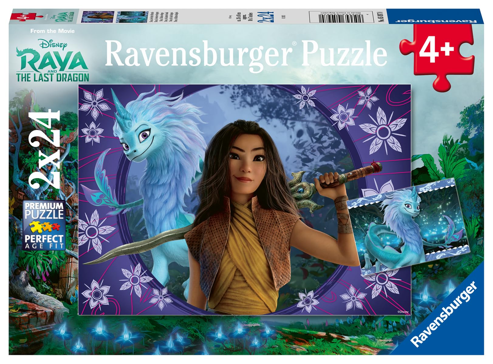 Ravensburger Disney Raya and The Last Dragon 2 x 24 Piece Jigsaw Puzzle ...