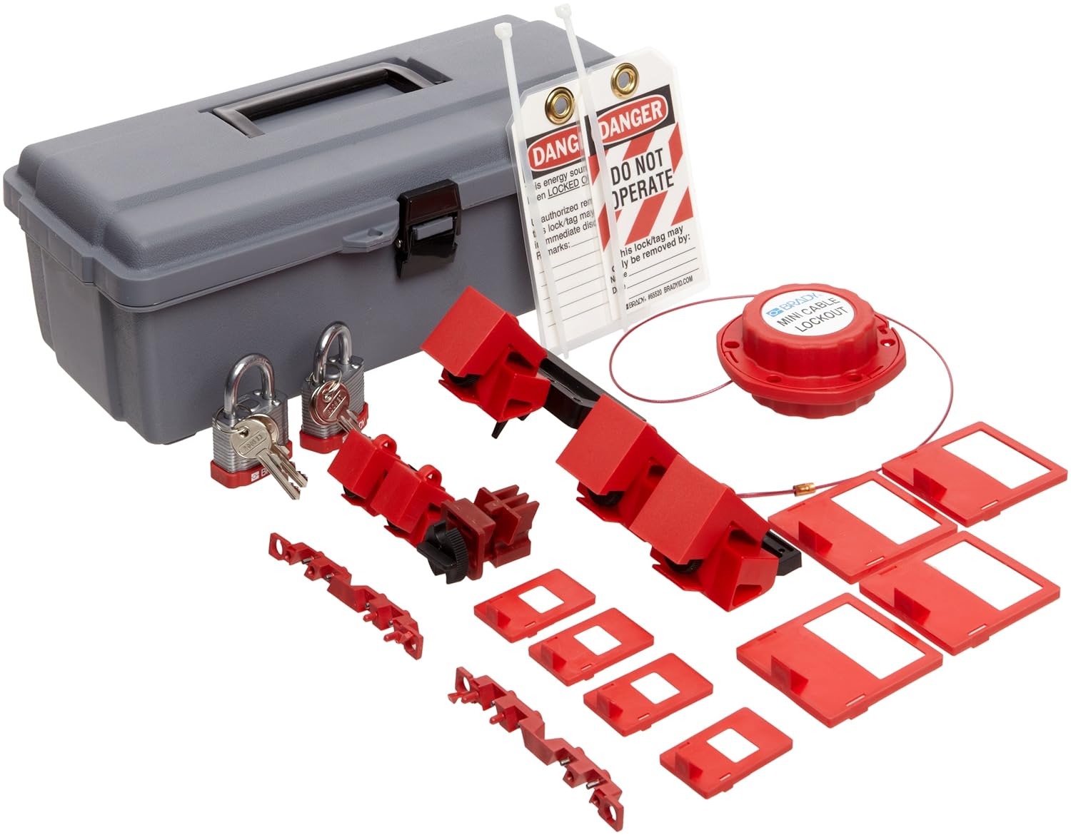 Brady Breaker Lockout Toolbox Kit, Includes 2 Steel Padlocks and 2 Tags Amazon.co.uk
