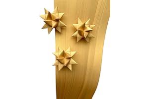 FROEBEL MINT Shimmer Metallic Paper Strips ~Weaving, Moravian Stars, German Stars, Froebel Stars (50 strips) (Warm Gold, 1/2 inch)