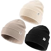 FURTALK 3 Pack Toddler Beanie Baby Boys Girls Winter Hat Kids Warm Knit Caps