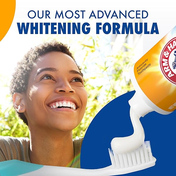 ARM & HAMMER ADVANCE WHITE TOOTHPASTE, CLEAN MINT FLAVOR, STAIN DEFENSE TECHNOLOGY, 6 OUNCE (PACK OF 4)