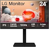 LG 24BA550 24 inch IPS FHD Monitor 100Hz Built-in Power Speakers USB Hub