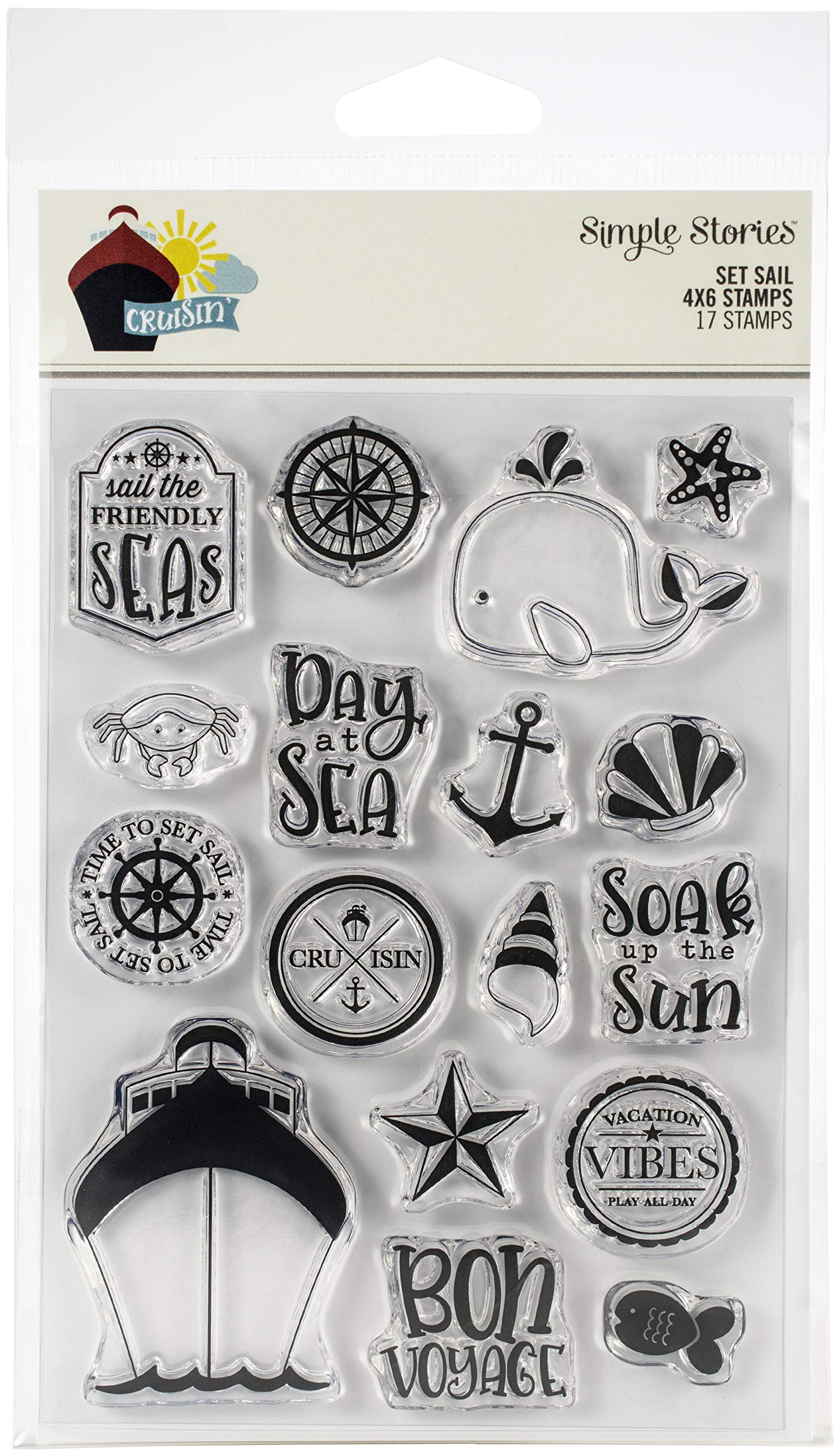 SIMPLE STORIES Cruisin Stamps Set SAIL, One Size