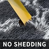 Sour Lemon 120x160 cm Grey Shaggy Rug Soft Anti Slip Large Carpet view 5