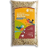 Schoen Farms Sunflower Kernels & Chips – 5 lb Bag – Hulled Sunflower Hearts Bird Seed – No-Mess Wild Bird Food for Finches, C