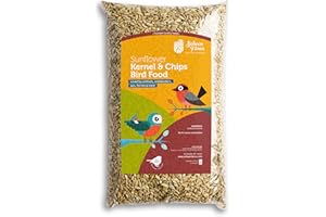 Schoen Farms Sunflower Kernels & Chips – 5 lb Bag – Hulled Sunflower Hearts Bird Seed – No-Mess Wild Bird Food for Finches, C