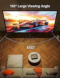 Projector Screen with Stand - 100" Indoor/Outdoor