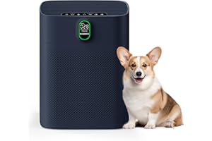 MORENTO Purificateur d'air pour chambre à coucher, maison, grande pièce jusqu'à 1076 m² PM écran 2,5 pouces Capteur de qualit