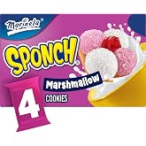 Marinela Sponch Marshmallow and Strawberry Coconut Cookies, 4 individual packs, (3.17 oz each), Cookies, 12.68 oz Multipack