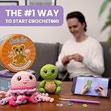 Cookie Box Original Crochet Kit for Beginners Jellyfish Jenny Amigurumi Gift Set view 6
