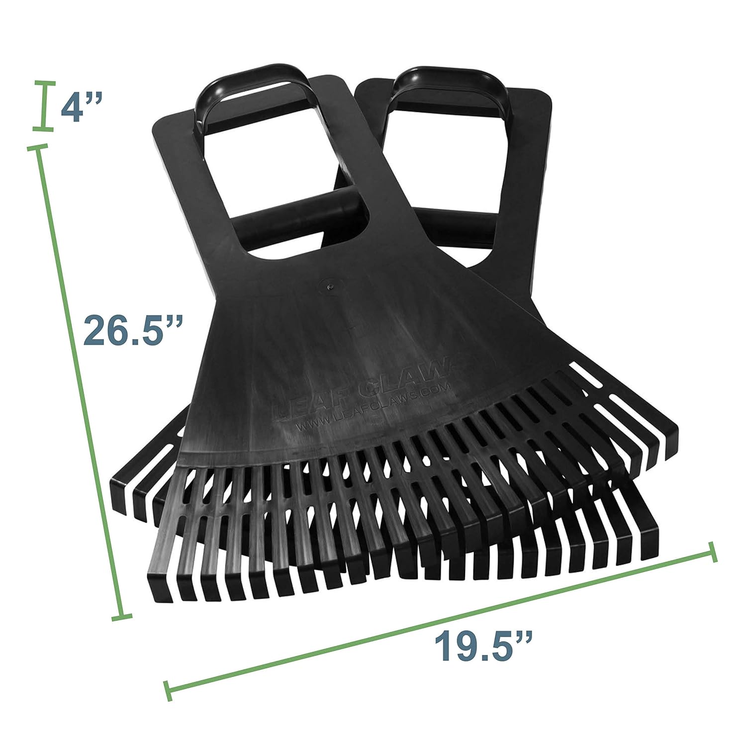 Leaf Claws Grabber Scoop Hand Rakes with Leverage Extension Grip Back