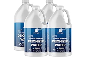 HAVENLAB Haven Lab Deionized Water - Distilled Hydrogen Solution - Demineralized Purification Softener in a Jug - for Sterile Washing, Automotive Cleaning, and Watering Plants (4 Gallons)
