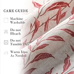 VOGOL 36 Inch Kitchen Curtains, Half Curtains 2