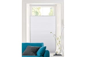 Calyx Interiors White Light Filtering Top Down Bottom Up Deluxe Cellular Shade 33.5-Inch Width by 60-Inch Long A04HUC334600