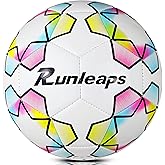 Runleaps Futsal Ball,Futsal Soccer Ball,Great for Indoor or Outdoor,Low Bounce Size 4 for Training,Playing,Games