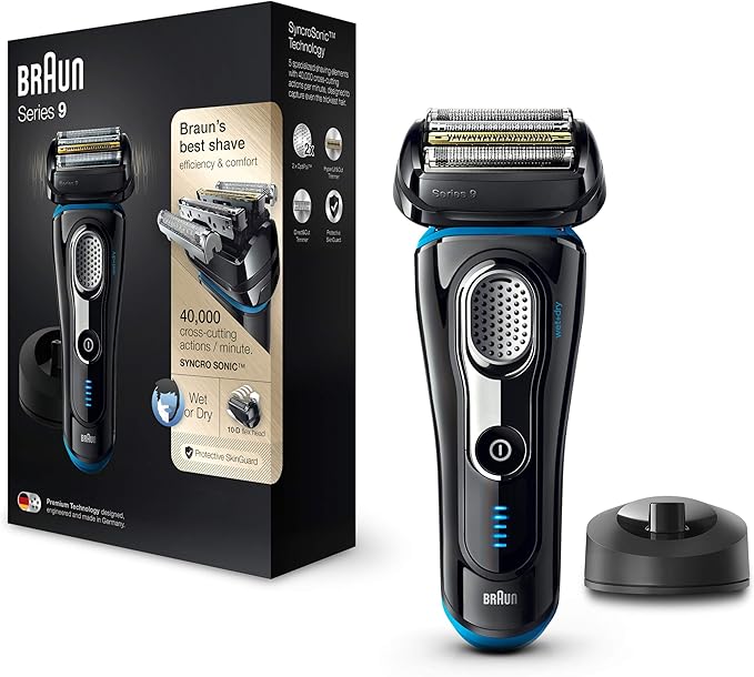 Braun Series 9 9240s Men's Electric Foil Shaver, Wet and Dry, Pop Up