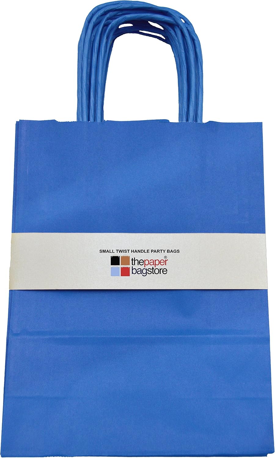 Thepaperbagstore 30 Blue Small Paper Party Bags With Handles, 18x22x8cm - Image 4