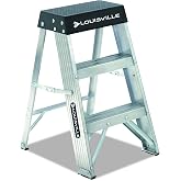 Louisville Ladder 2 ft Aluminum Step Stool, AS3002, Type IA, 300 lbs