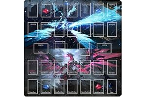 sabermaster Card Rubber Mat - 2 Player, Square playmat for Gamer 60x60cm/23.6x23.6inch