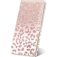 Nipichsha Womens Wallet, RFID Slim Wallets for Women, Thin Ladies Credit Card Holder Purse, Cute Leather Bifold Clutch Billfold with 11 Card Slots & ID Window, Pink Gilt