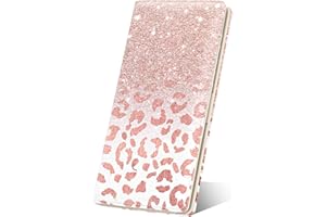 Nipichsha Womens Wallet, RFID Slim Wallets for Women, Thin Ladies Credit Card Holder Wallet, Cute Leather Bifold Clutch Billfold with 11 Card Slots & ID Window (Pink Gilt)
