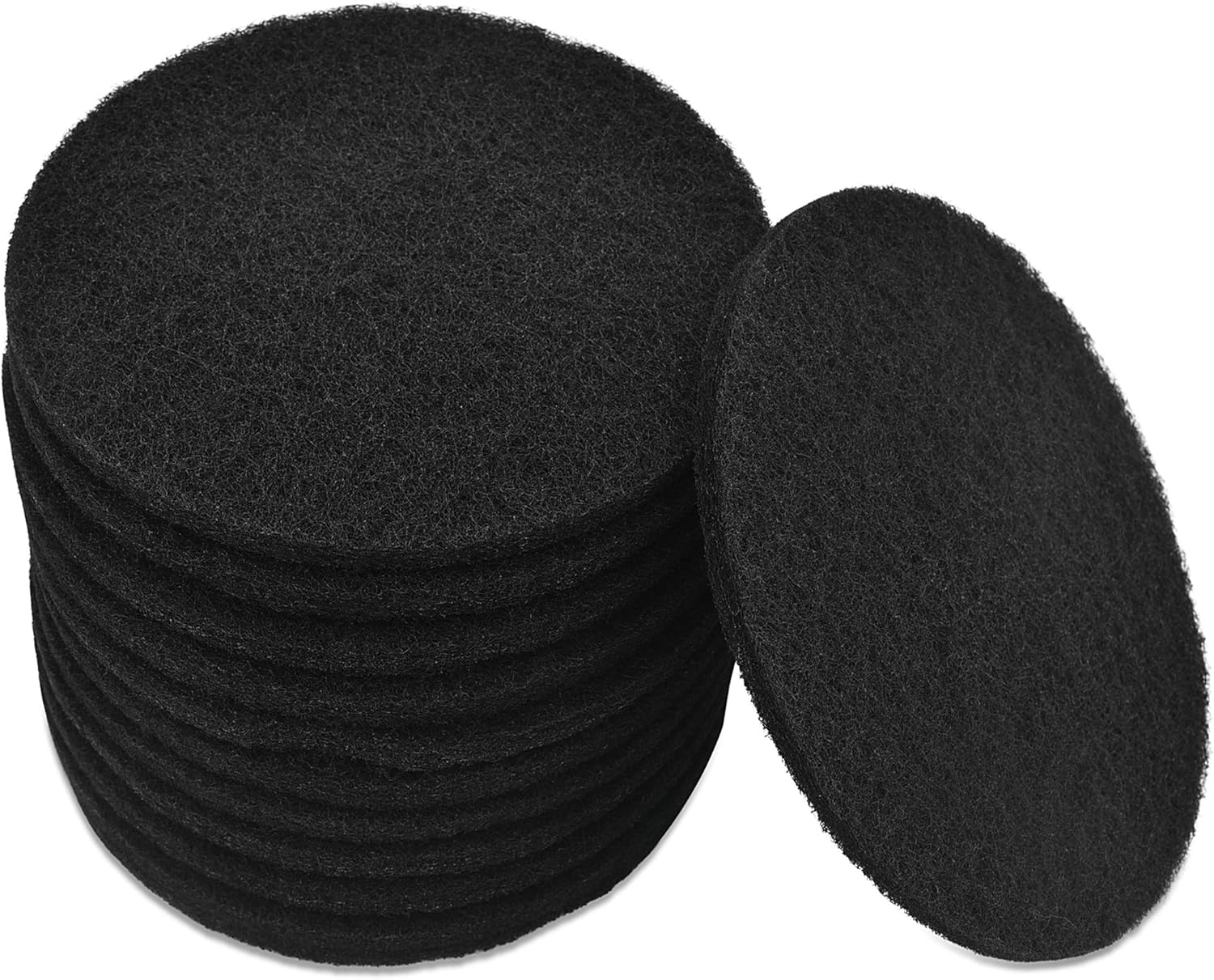 12 Pack Activated Charcoal Replacement Filters for Kitchen Compost Bin 6.5" Diameter 3/8" Thick. Trimmable to Fit: Kitchen & Dining