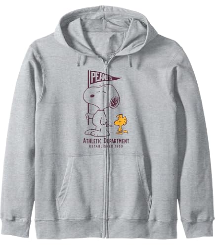 Amazon.com: Peanuts Woodstock Zip Hoodie : Clothing, Shoes & Jewelry