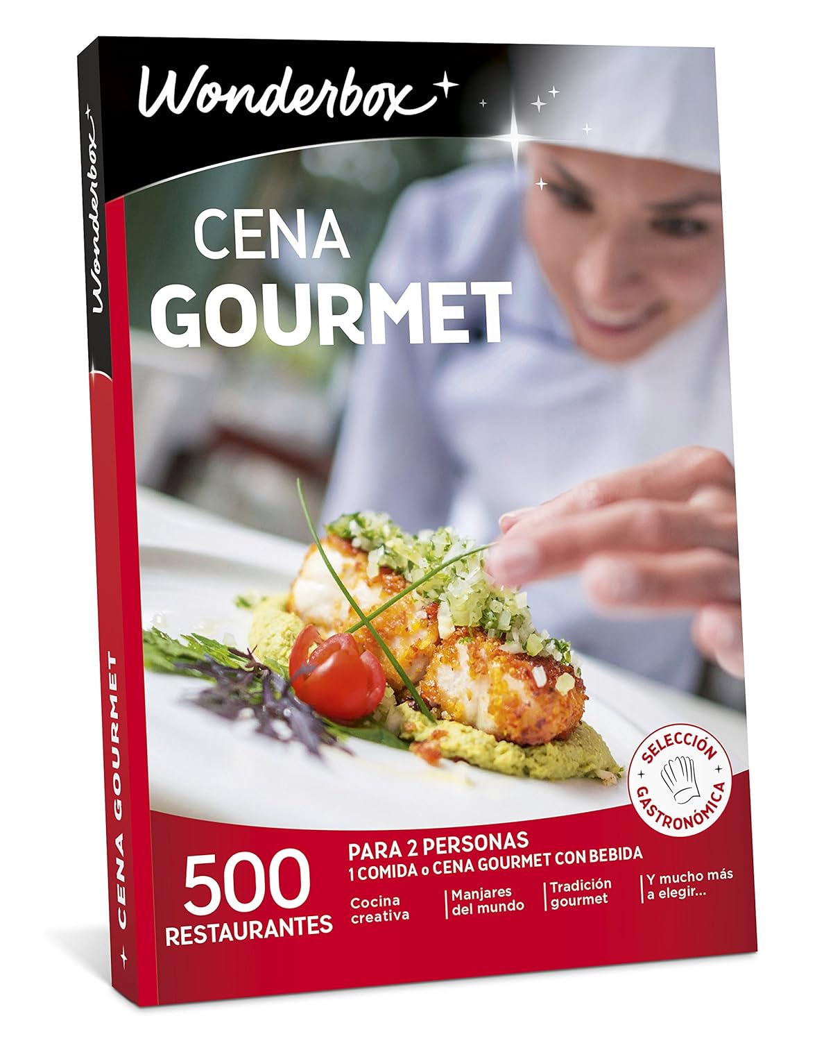 WONDERBOX Caja Regalo -Cena Gourmet- 500 restaurantes únicos para Dos Personashttps://amzn.to/2GEPOcT