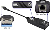zdyCGTime USB 3.0 to Gigabit Ethernet Adapter 1000Mbps RJ45 LAN Network Black view 6