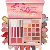 BSPAINTING All in One Makeup Palette, Eyeshadow Set (02) | All in One Makeup Kit, Eyeshadow Palette, Blusher, Highlighter, Contour, Lip Colour, Brush Included