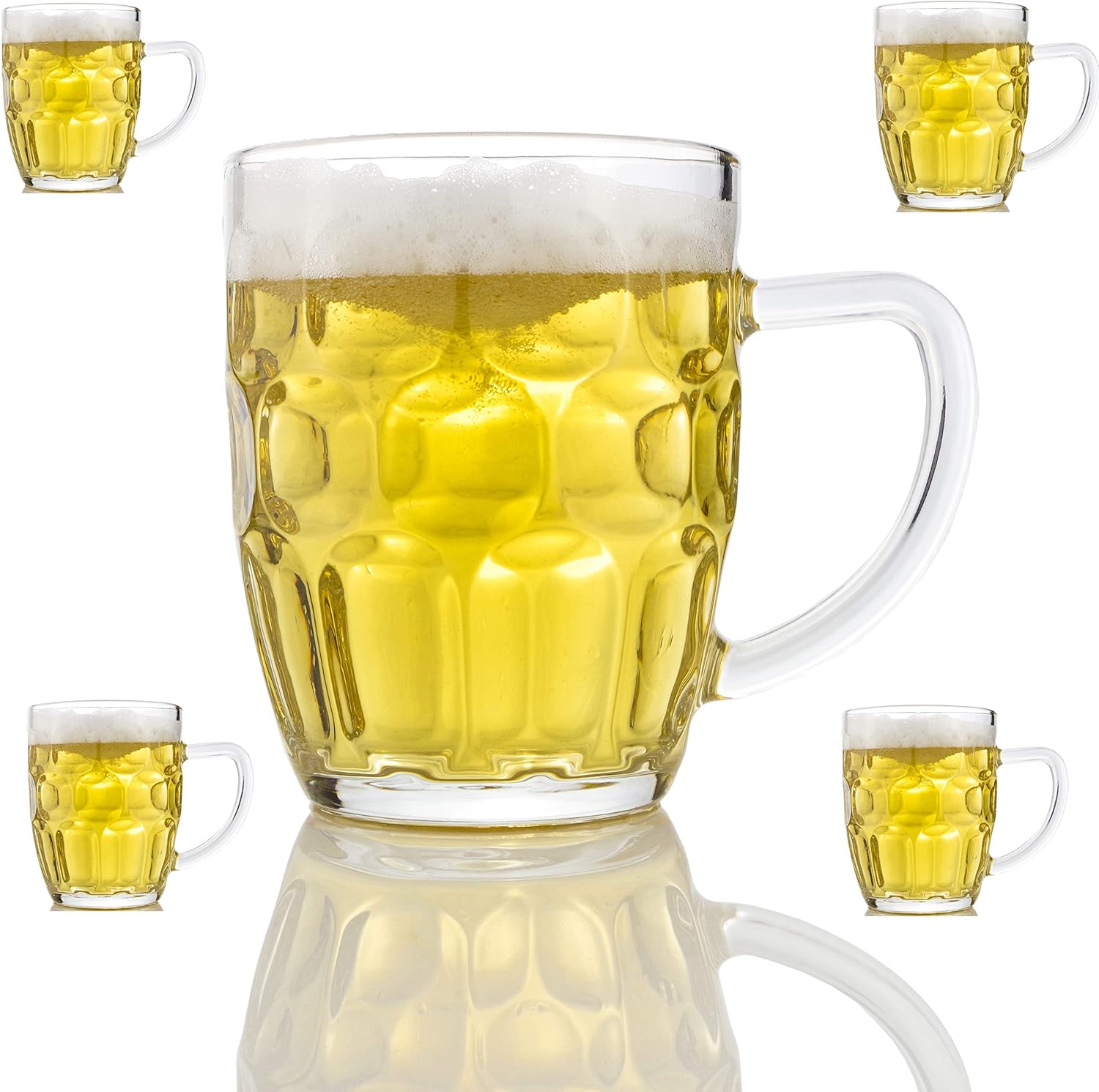 Dimple Stein Beer Mug 19 Oz (4 Pack) 659553102763 eBay