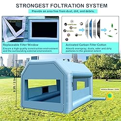 LVAOSTT Paint Booth 10x8.2x8.2FT Inflatable Paint