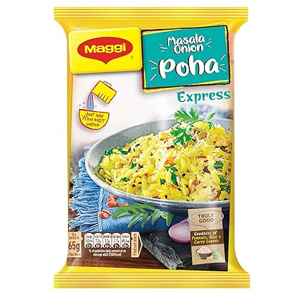 Maggi Ready to Eat, Masala Onion Poha Express - 65g