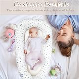 EAQ Baby Lounger Nest for Co Sleeping 0-12 Months 100% Cotton White Grey view 7