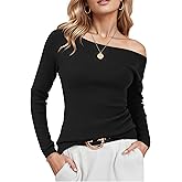 Arach&Cloz Women's Wool Blend Off The Shoulder Sweaters Ruched Slim Fit Date Top 2026