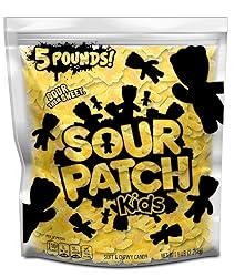 SOUR PATCH KIDS Yellow Lemon Soft & Chewy Candy, 5