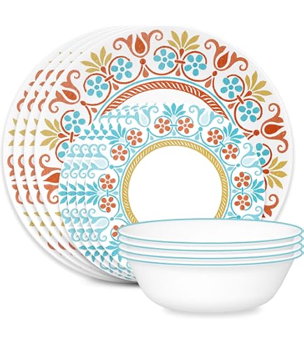 Amazon.com | Corelle Impressions 16-Piece Dinnerware Set, Service