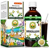BASIC AYURVEDA Bhringrajasava Drink | 16.23 Fl Oz (480ml) | Natural Bhringraj Ayurvedic Hair Tonic | Supports Hair Growth, Scalp Health &amp; Immune System | No Added Sugar