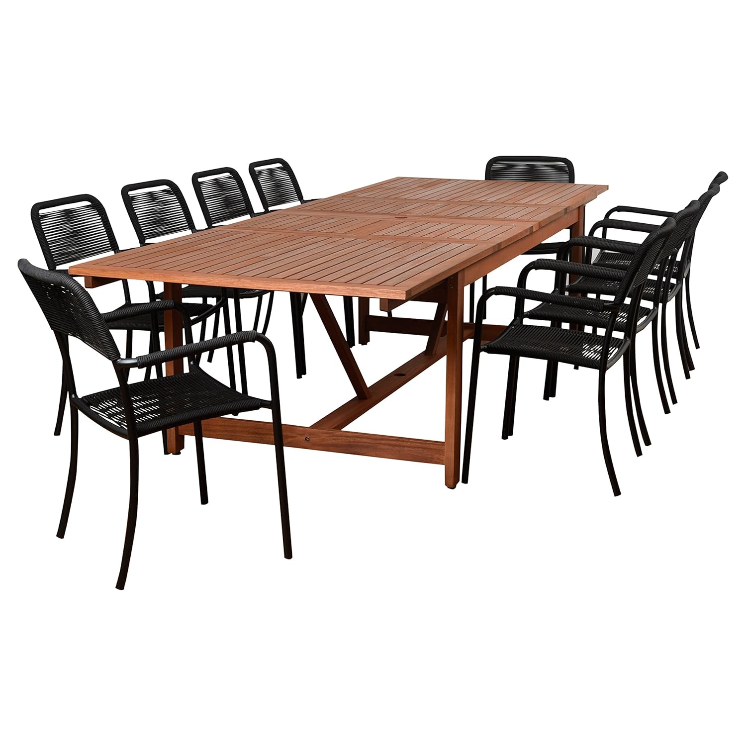 Best 11 piece teak outdoor patio dining set
