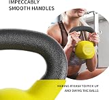 PROIRON 4kg Kettlebell Neoprene Coated Cast Iron Flat Bottom view 2