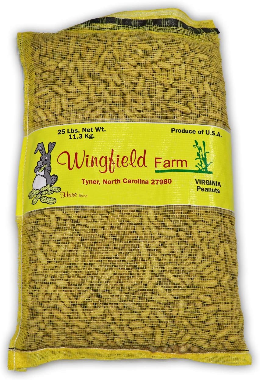 Wingfield Farm 25 Pound Virginia in Shell Animal Peanuts (25lb Bag) for Wildlife