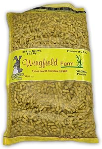 Wingfield Farm 25 Pound Virginia in Shell Animal Peanuts (25lb Bag) for Wildlife