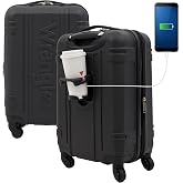 Wrangler 20" Astral Hardside Carry-On Luggage, Black