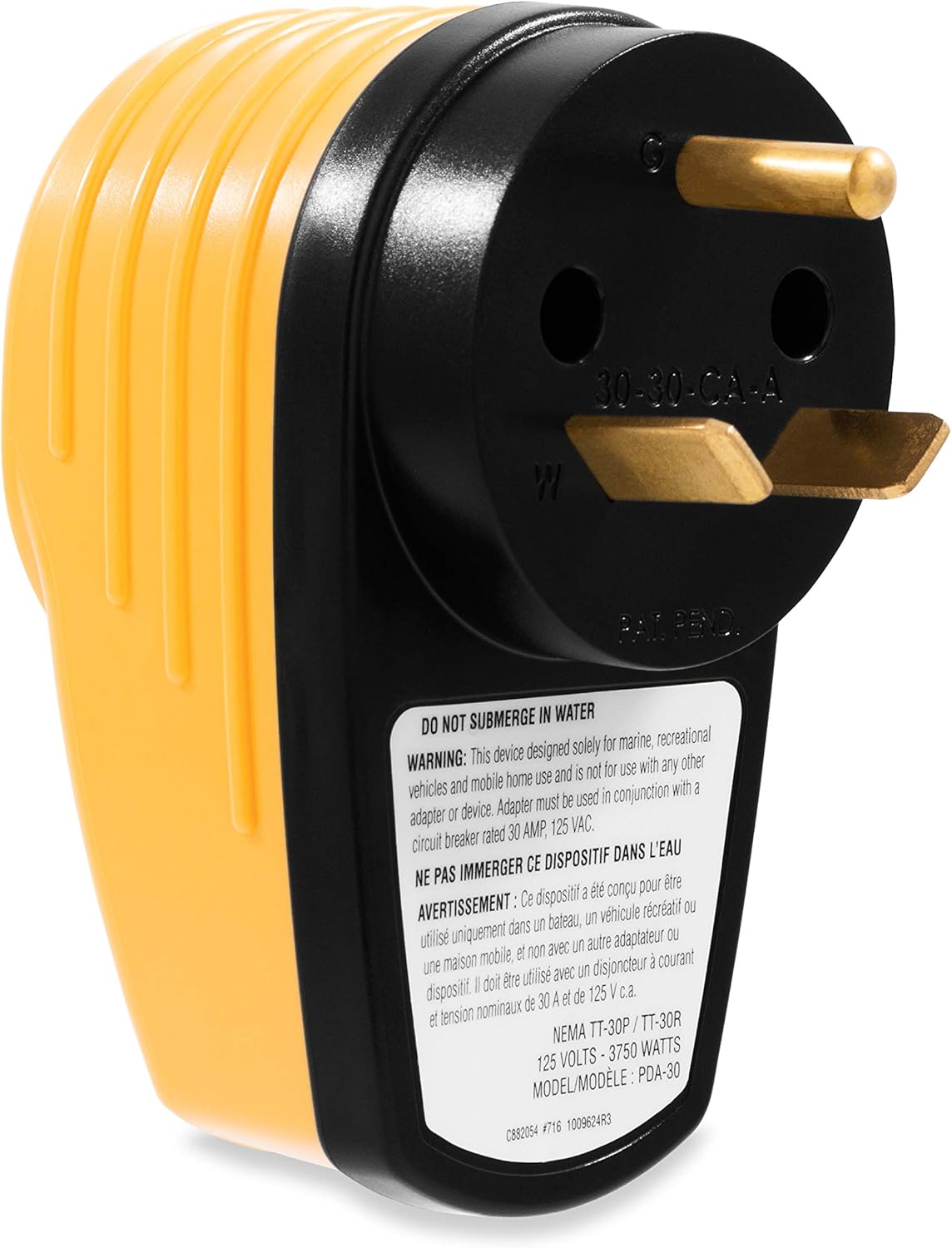 Camco PowerDefender Circuit Analyzer with Integrated Surge Protection and Indicator Lights - 30 Amp Male to 30 Amp Female (55310): Automotive