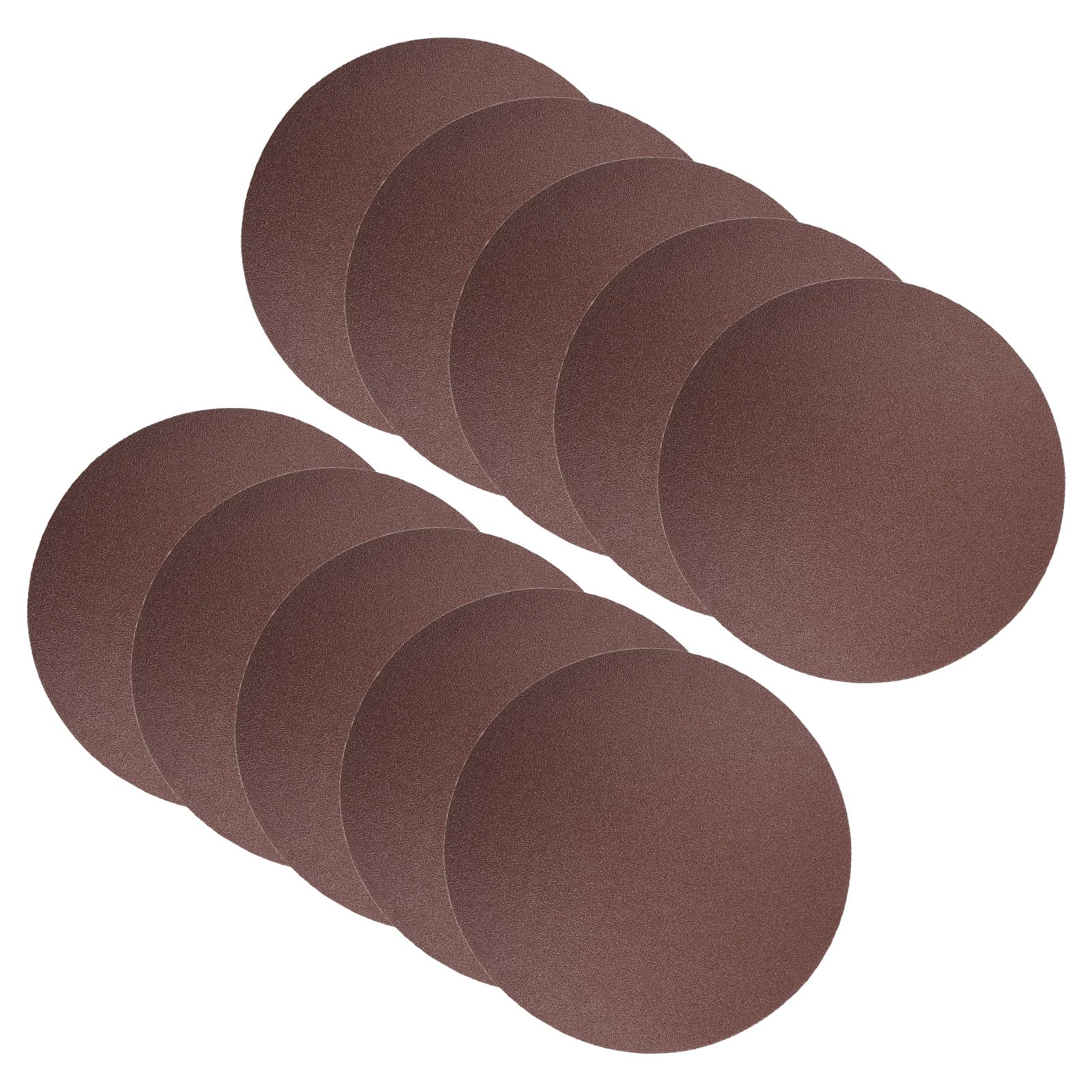 CoCud Hook and Loop Sanding Discs, 8 Inch 200mm Sandpapers 120 Grit Aluminum Oxide Flocking Sandpaper - (Applications: for Wood Metal Drywall), 10 Pieces