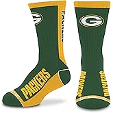 For Bare Feet NFL Unisex Kids Nfl Mvp Crew Sock Youth