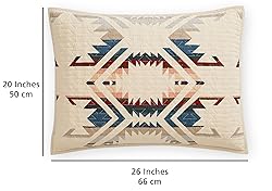 PENDLETON White Sands Twin Quilt Bedding Set with 1