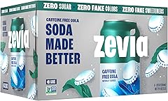 Zevia Zero Calorie Soda, Caffeine Free Cola, 12 fl oz Cans (Pack of 6)