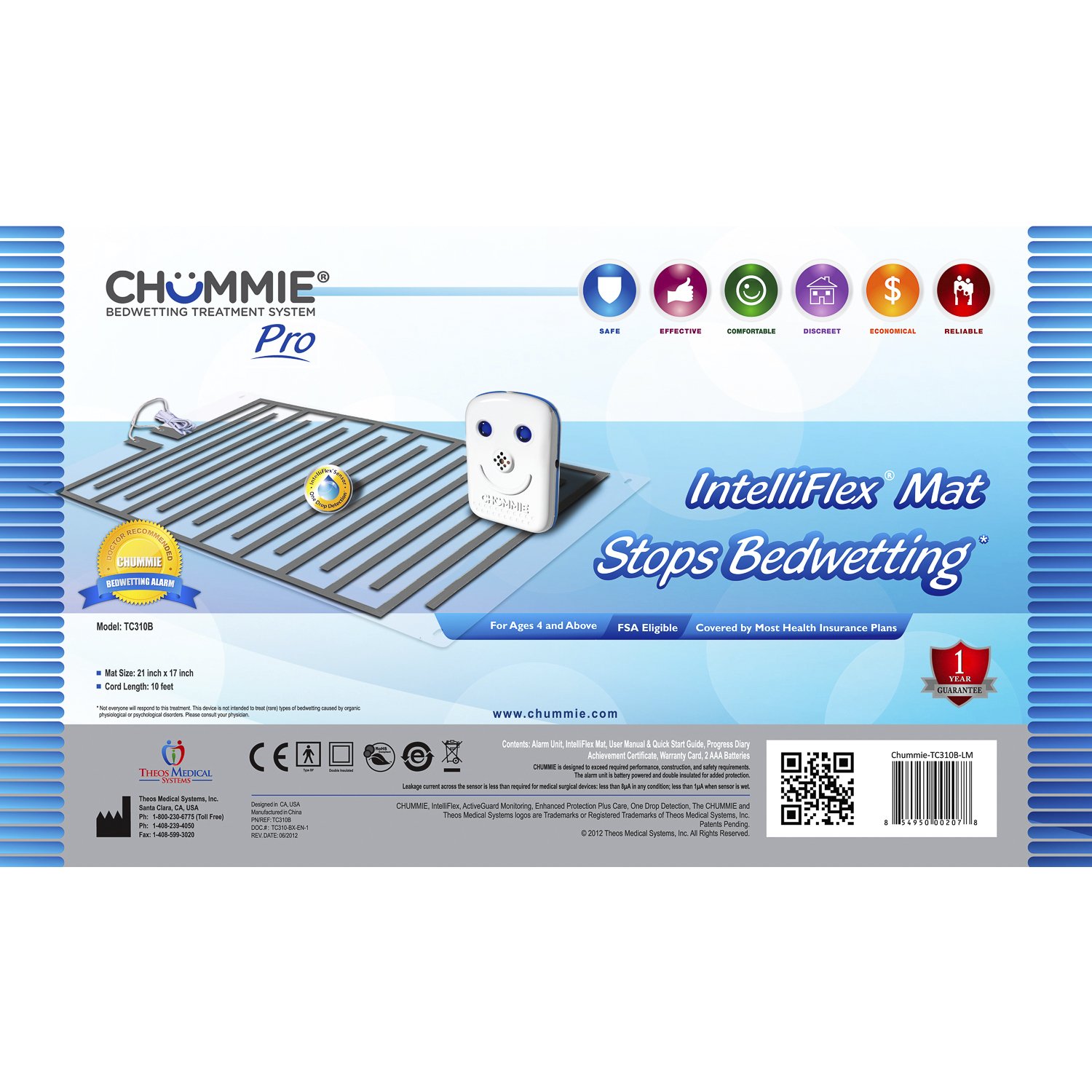 Chummie Pro Bedside Bedwetting Alarm for Children, Teens Adults and