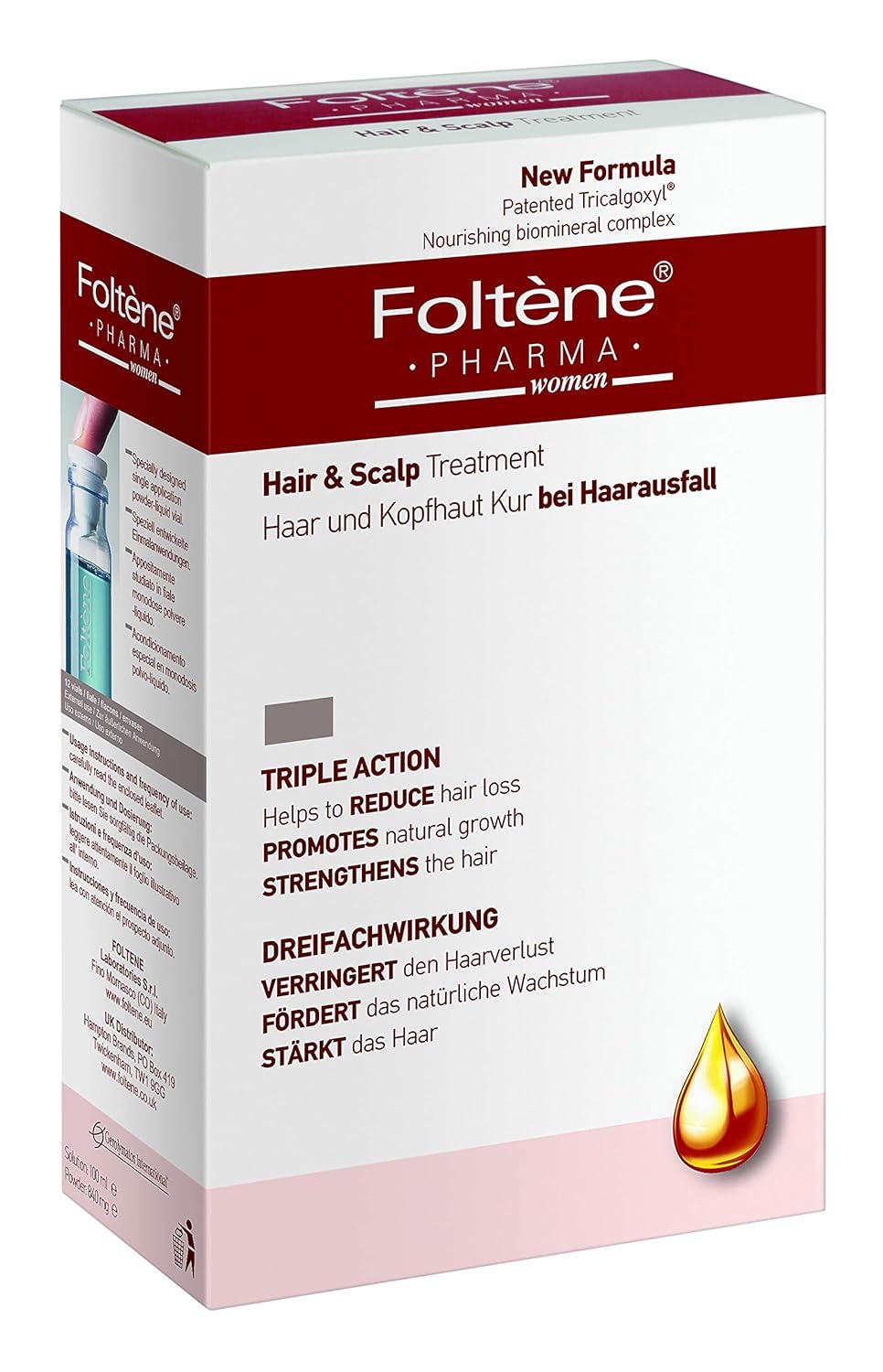 Foltene Hair and Scalp Treatment for Women 100ml : Beauty